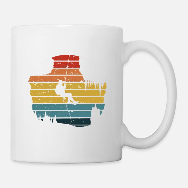 Spéléologie grotte spéléo - Mug blanc - blanc