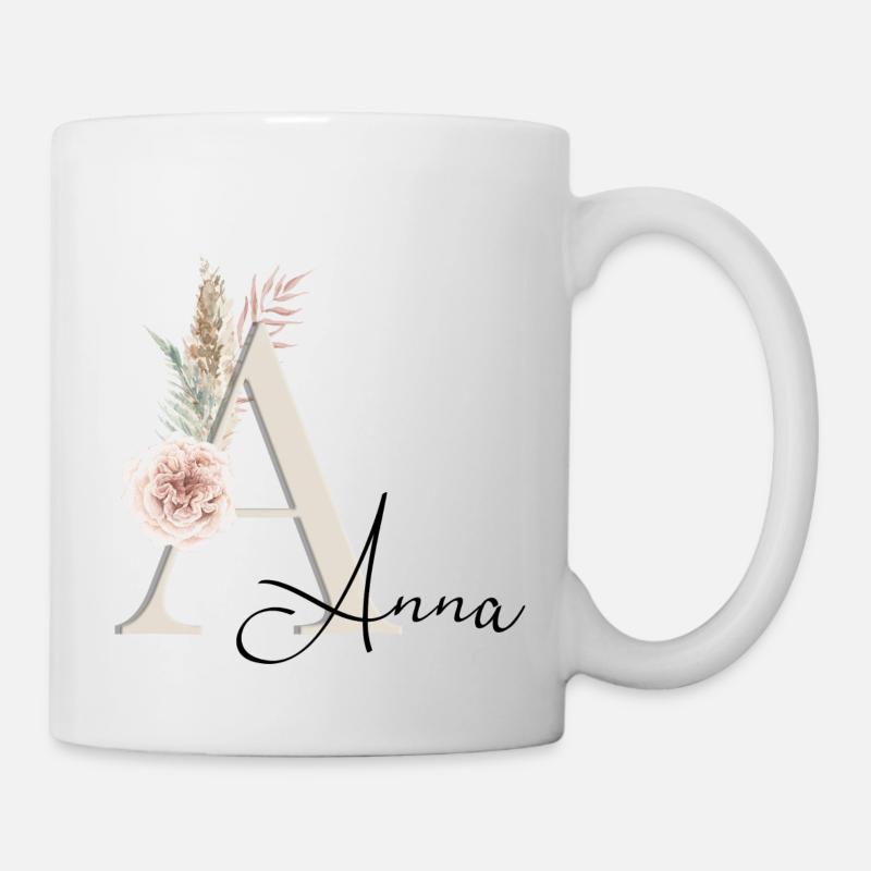 Anna! Name Boho - Tasse - Weiß