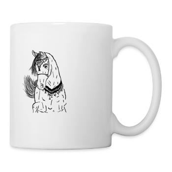 Pferd - Tasse - Weiß - Rechts