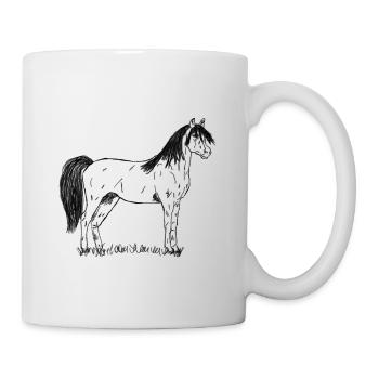 Poulain de cheval - Mug blanc - blanc - Droite