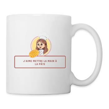J'aime mettre la main à la pâte - Mug blanc - blanc - Droite