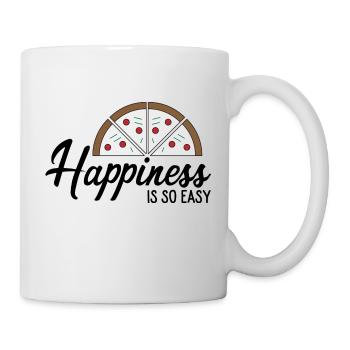 Pizza makes you happy - Mug - white - Right