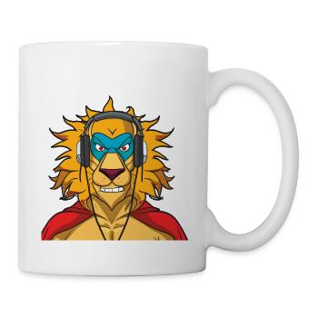 Super Lion - Mug blanc - blanc - Droite