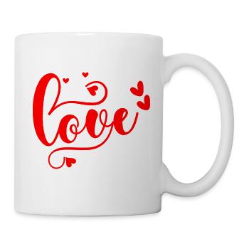 Amour - Mug blanc - blanc - Droite