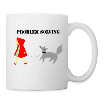 Little Red Riding Hood Problem Solving - Mug - white - Right