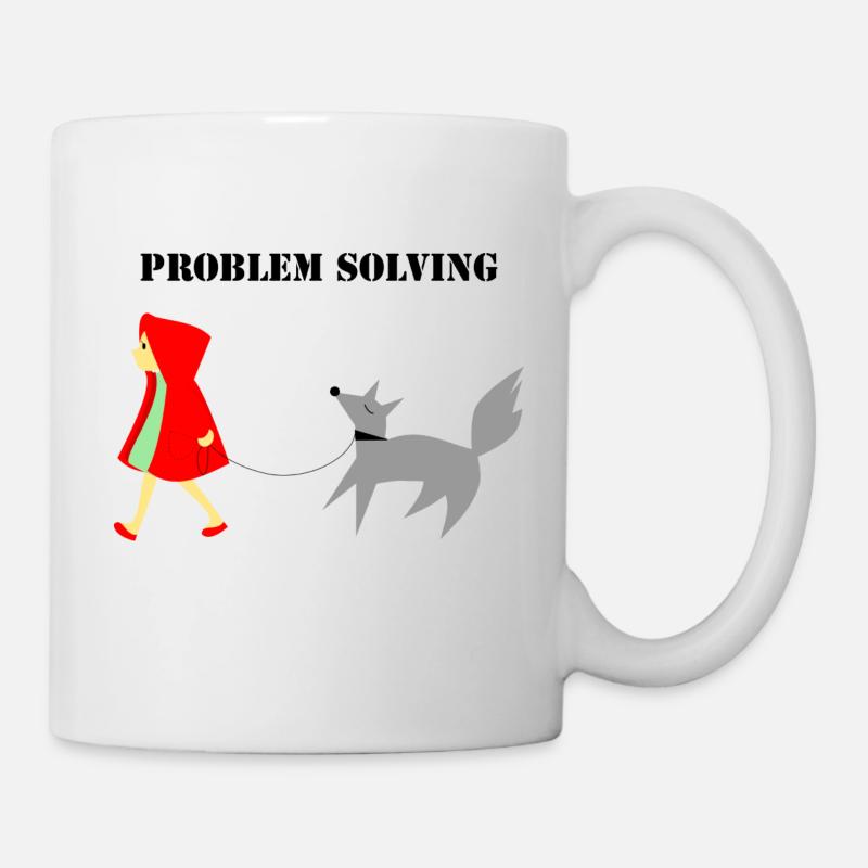 Résolution de problèmes du Petit Chaperon Rouge - Mug blanc - blanc
