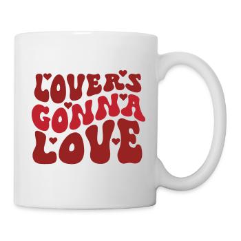 Lovers Gonna Love - Tasse - Weiß - Rechts