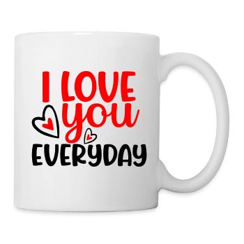 I Love You Everyday - Mug - white - Right
