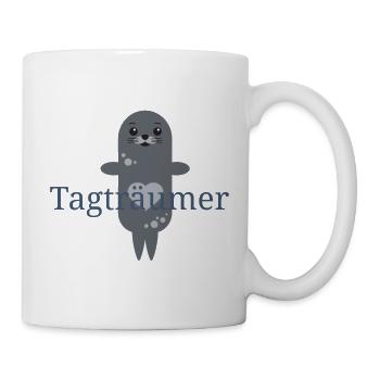 süße Robbe Tagträumer - Tasse - Weiß - Rechts