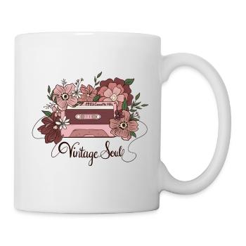 Vintage Soul Flower Cassette - Tasse - Weiß - Rechts