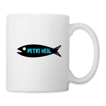 Petri Heil - Tasse - Weiß - Rechts