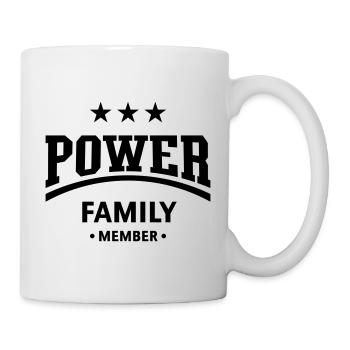Power Family Member (Family / Black) - Mug - white - Right
