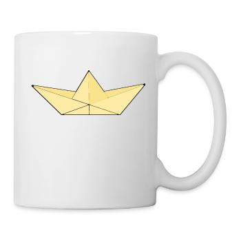 Papier beige/jaune - Mug blanc - blanc - Droite