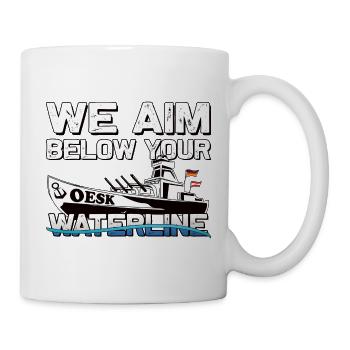 Warship OESK Design - Gaming Marine Clan Team - Tasse - Weiß - Rechts