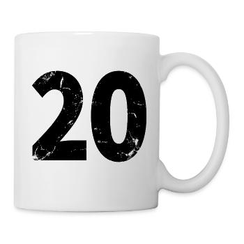 Cool Number 20 - 20 ans 20th Birthday Gift - Mug blanc - blanc - Droite