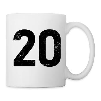 Cool Number 20 - 20 ans 20th Birthday Gift - Mug blanc - blanc - Droite