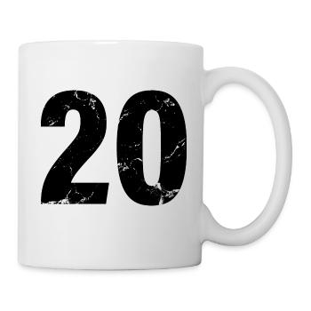 Cool Number 20 - 20 ans 20th Birthday Gift - Mug blanc - blanc - Droite