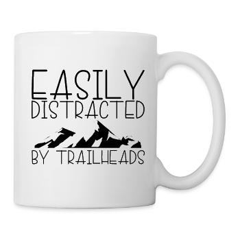 Easily Distracted By Trailheads - Mug - white - Right