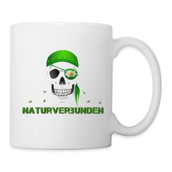 Totenkopf naturverbunden Margerite - Tasse - Weiß - Rechts