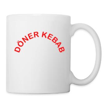 Döner Kebab Schriftzug - Tasse - Weiß - Rechts