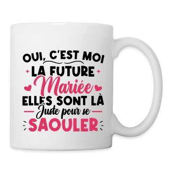 Oui, c'est moi la future mariée - Mug blanc - blanc - Droite