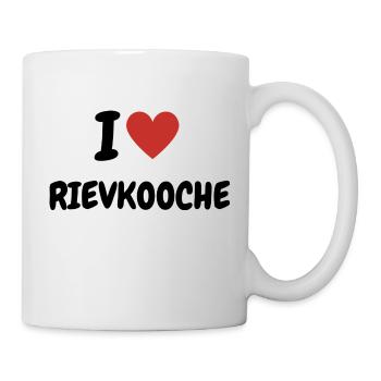 I Love Rievkooche Reibekuchen Köln Kölsch Kölle - Tasse - Weiß - Rechts