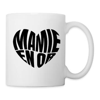 Mamie en or, cadeau pour les super grand-mères - Mug blanc - blanc - Droite