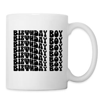Birthday Boy - Groovy Retro Vintage Birthday - Mug blanc - blanc - Droite