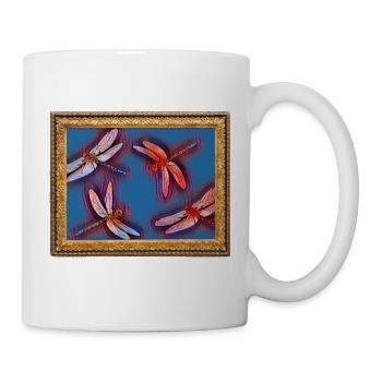 Art Print Art Cadre Photo Libellules - Mug blanc - blanc - Droite