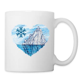 Ice Bathing Ice Water Winter Dream Island - Mug - white - Right