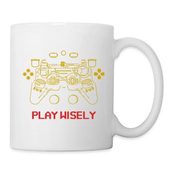 Gaming Controller Play Wisely Game Play - Tasse - Weiß - Rechts