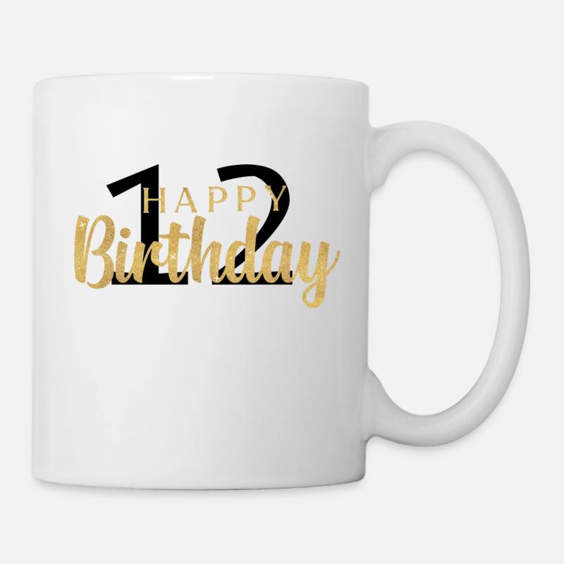 Happy Birthday 12 - Mug - white