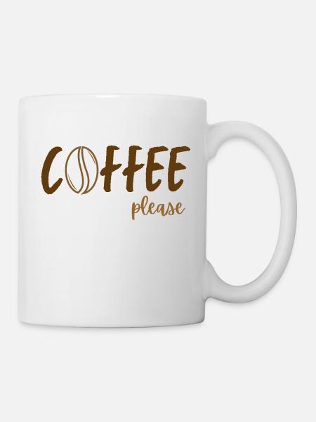 Café s’il vous plaît - Mug blanc - blanc