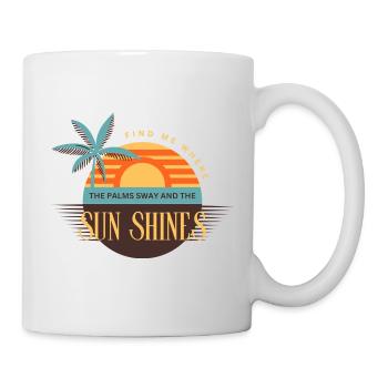 SUN SHINES - Mug blanc - blanc - Droite