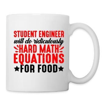 Will Do Ridiculously Hard Math Equations For Food3 - Mug - white - Right
