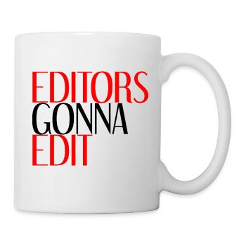 Les éditeurs vont à Edit 4 - Mug blanc - blanc - Droite
