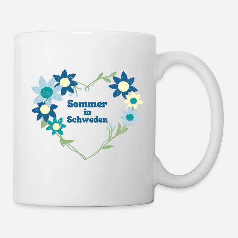 Sommer in Schweden - Tasse - Weiß