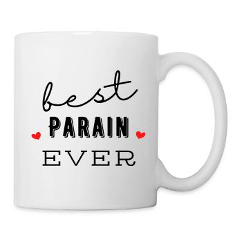 Best Parrain Ever - Cadeau Original pour Parrains - Mug blanc - blanc - Droite