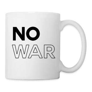 Pas de guerre - Mug blanc - blanc - Droite