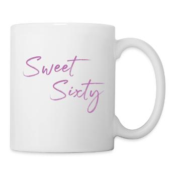 Sweet Sixty Geschenkidee zum 60. Geburtstag - Tasse - Weiß - Rechts