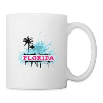 Florida USA Miami America Summer Palm Beach - Mug - white - Right