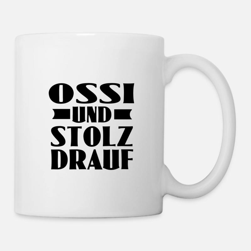 ossi und stolz drauf - Tasse - Weiß