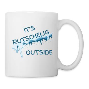 Winter - Rutschig / Glatt - Tasse - Weiß - Rechts