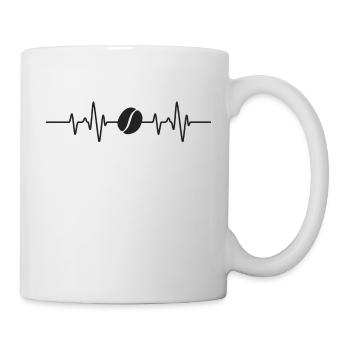 Battement de cœur de café - Mug blanc - blanc - Droite