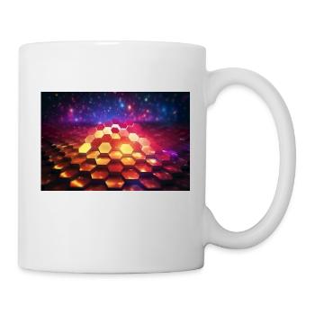 surreal epic fractal hexagons 4 - Tasse - Weiß - Rechts