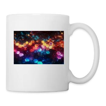 surreal epic fractal hexagons 1 - Tasse - Weiß - Rechts