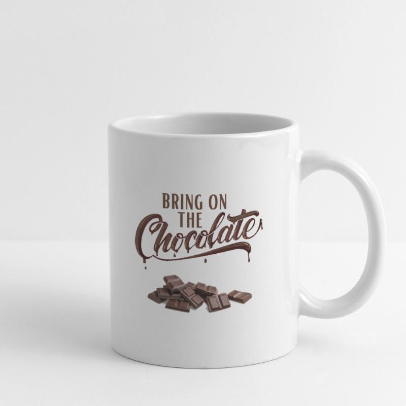 Apportez le chocolat - Schokoliebe Mug blanc
