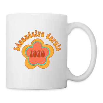 Legendär Seit 1970 Geboren Geburtstag - Tasse - Weiß - Rechts