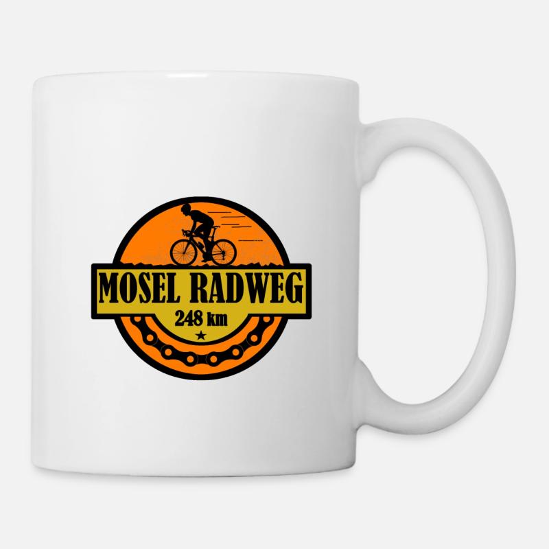 Mosel Radweg - Tasse - Weiß