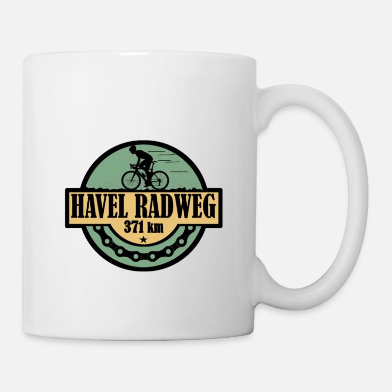 Havel Radweg - Tasse - Weiß